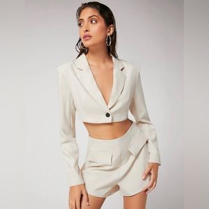 lapel collar jumpsuit